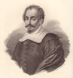 Porträt des italienischen Geographen Jacopo Cantelli (1643-1695), Kupferstich von Caterina Piotti-Pirola