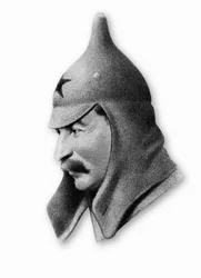 Porträt von Josif Vissarionovich Dzhugashvili, bekannt als Stalin (1878-1953), russischer Politiker