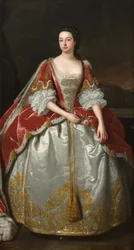 Porträt von Frances Thynne, Ehefrau von Algernon, 7. Herzog von Somerset