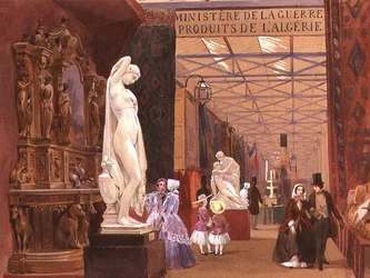Teil des französischen Hofes, die Große Ausstellung