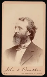 Porträt von John Daniel Runkle 1822-1902, zwischen 1865 und 1873