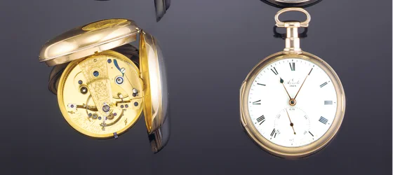 22 Karat Federchronometer-Taschenuhr, London, Nr. 1818, 1801