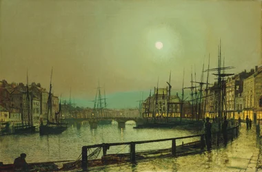 Ein Hafen im Mondlicht, 1883