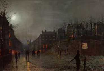 In der Abenddämmerung nach Hause, 1882