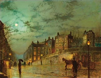Hampstead Hill, Blick die Heath Street hinunter, 1881