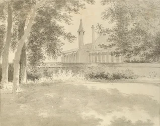 Balliol-Kapelle und Bibliothek vom Hain aus, 2. August 1783