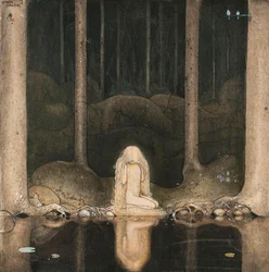 Prinzessin Tuvstarr blickt nostalgisch auf das Wasser des Sees