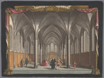 Ansicht des Innenraums der Temple Church in London