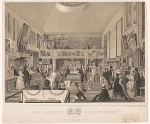 Innenraum des Gerichts während der Salisbury Local Exhibition, 1852