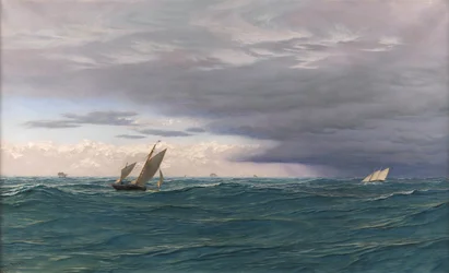 Yachten auf hoher See, Mittelmeer, 1871