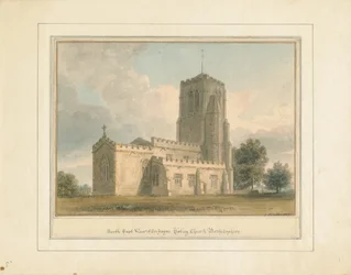 Bedfordshire - Cockayne Hatley Kirche, 1817