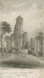 Biddulph Hall (alt) (Stahlstich)