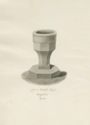 Taufbecken in der Statfold Kapelle