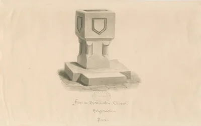 Taufbecken in der Swynnerton Kirche