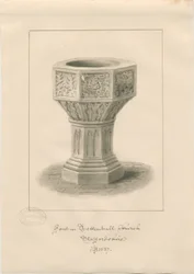 Taufbecken in der Tettenhall Kirche