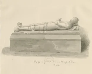 Gnosall Kirche - Effigie