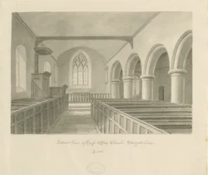 Innenraum der High Offley Kirche