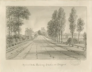 Stafford - Zufahrt zum Bahnhof
