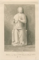 Swynnerton Kirche - Statue von Jesus Christus