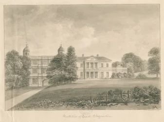 Tixall Hall und Torhaus