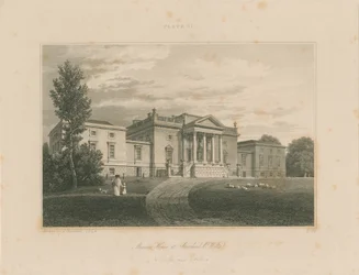 Wiltshire - Stourhead - Herrenhaus (Stich)