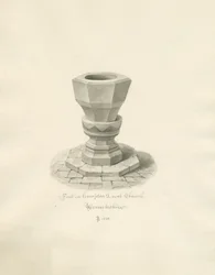 Worcestershire - Hampton Lovett Kirche - Taufbecken