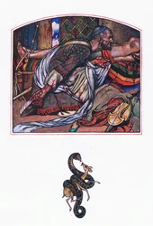 Afridi-Liebe, Illustration aus The Garden of Kama (and other lyrics from India), 1920