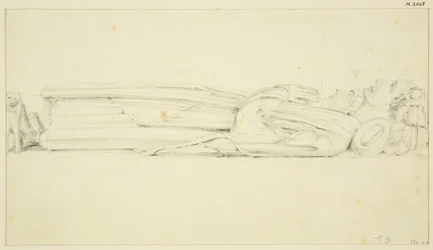 Effigie von William Canynges in der St. Mary Redcliffe (und die andere Effigie auf der Rückseite)