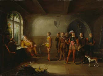 Falstaff und die Rekruten, aus "Henry IV, Teil II"