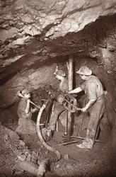 Ein Bohrkopf, East Pool Mine, Illustration aus 
