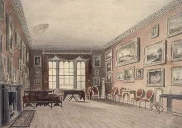 Die Galerie in Browsholme, in der Nähe von Clitheroe, Yorkshire