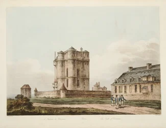 Das Schloss von Vincenne, Illustration aus Versailles, Paris und Saint Denis, veröffentlicht 1810