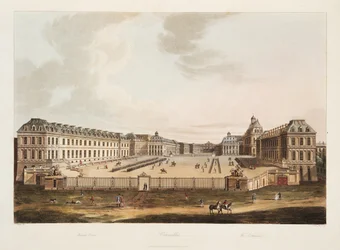 Der Eingang, Illustration aus Versailles, Paris und Saint Denis, veröffentlicht 1805