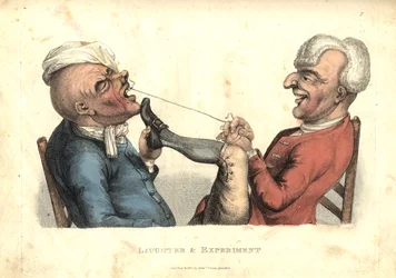 Lachen und Experiment, aus „Die humorvoll dargestellten Leidenschaften“, veröffentlicht 1810
