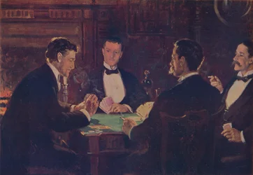 Die Whist-Spieler, ca. 1900, ca. 1915