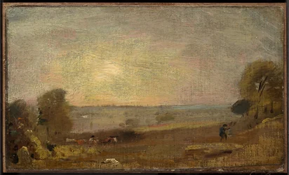Dedham Vale von der Straße nach East Bergholt aus, Sonnenuntergang