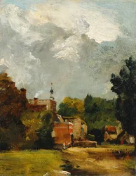 Kirche von East Bergholt, 1809