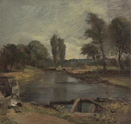 Flatford Lock, zwischen 1810 und 1811