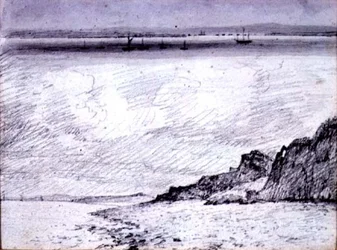 Sheerness; Küstenszene in der Nähe von Southend, 1814