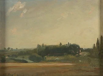 Blick auf das Pfarrhaus, East Bergholt