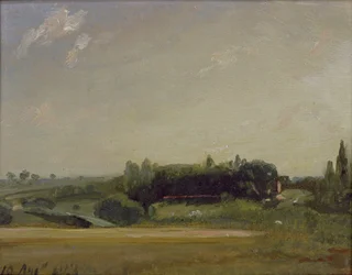 Blick auf das Pfarrhaus, East Bergholt