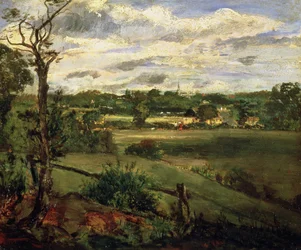 Ansicht von Highgate vom Hampstead Heath, ca. 1834
