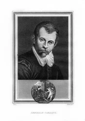 Annibale Carracci, italienischer Maler der Barockzeit, 1825