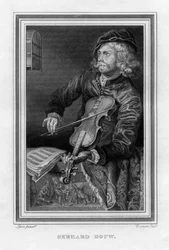 Gerrit Dou 1613-1675, niederländischer Maler, 1816