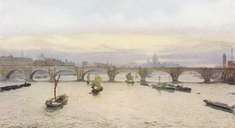 Verlorenes London: Waterloo-Brücke von der Charing Cross Eisenbahnbrücke