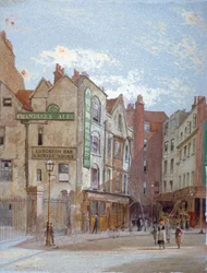 Ansicht des Woods Hotel, Portugal Street, Westminster, London, ca. 1880