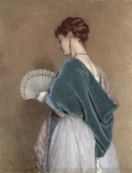 Frau mit einem Fächer, 1871