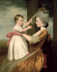 Porträt von Elizabeth Mortlock (geb. 1756) und ihrem Sohn John Mortlock der Jüngere, 1779