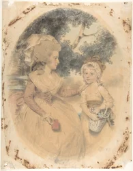 Mrs. Morgan und ihr Kind, 1785