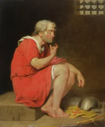 Robert (ca. 1054-1134), Herzog der Normandie im Gefängnis